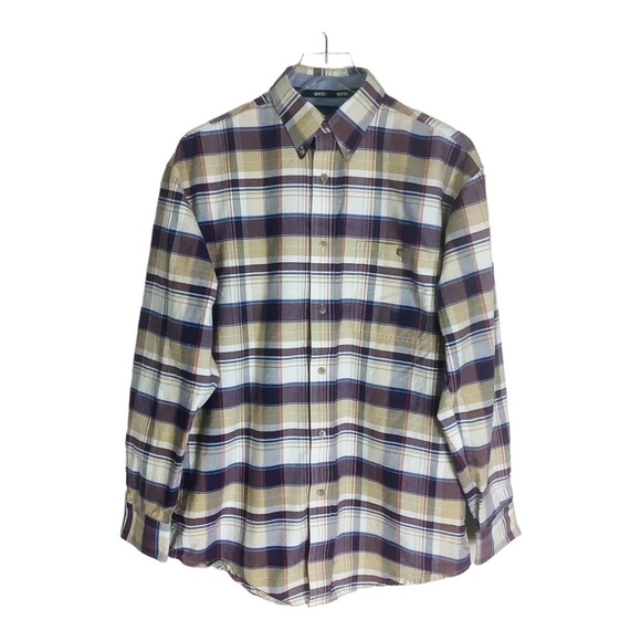Twenty X Wrangler Men's Plaid Logo Long Sleeve Shirt M - Picture 15 of 15